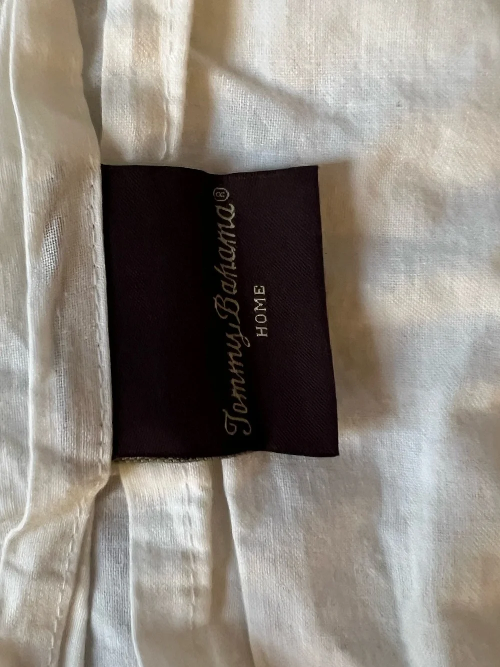 Tommy Bahama European Square Pillow Shams white/coral trim 26